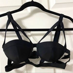 NWOT Nasty Gal Black Caged Bralette